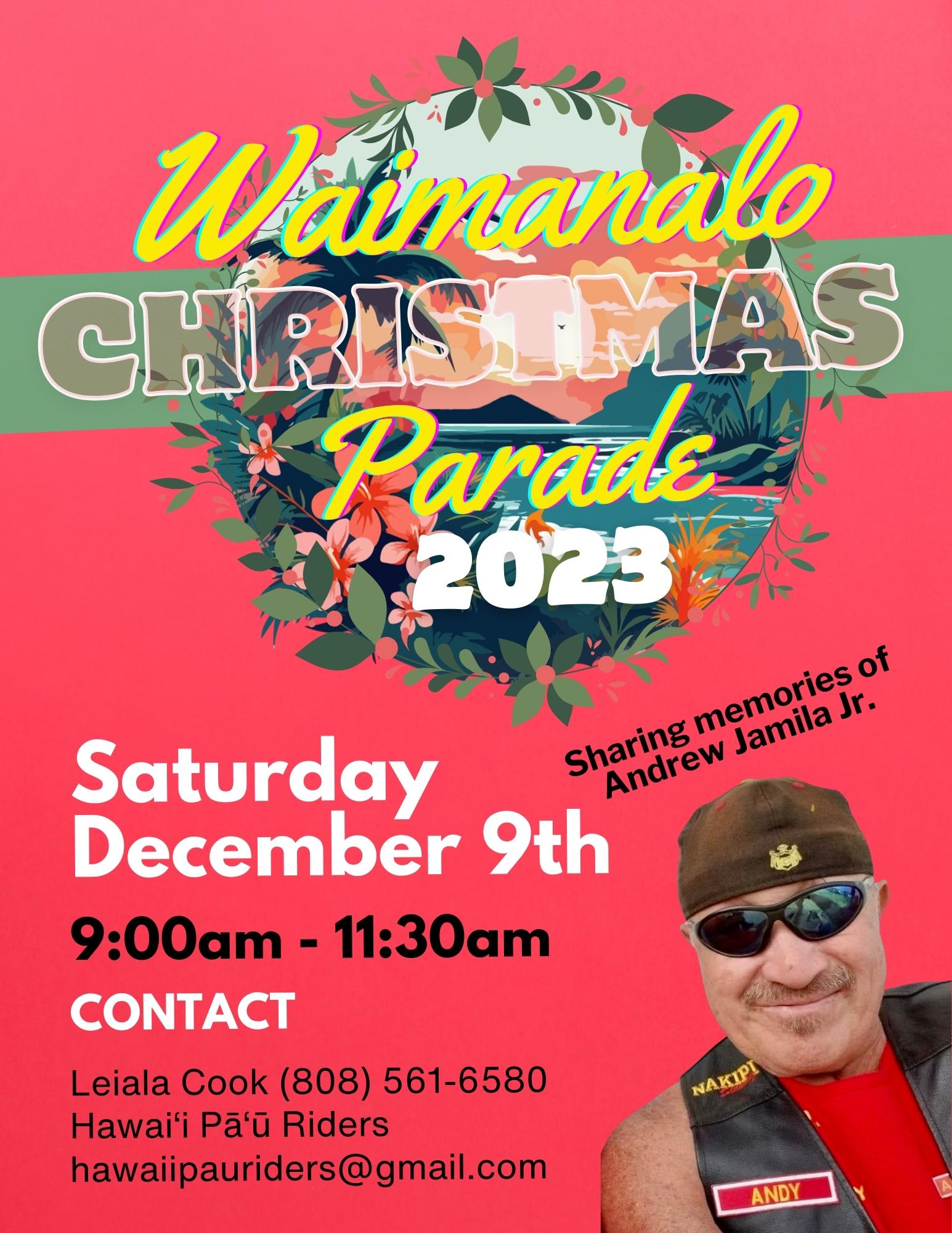 Waimanalo Christmas Parade 2023 Future Aloha